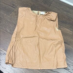 Anthropologie Tan Sleeveless Top